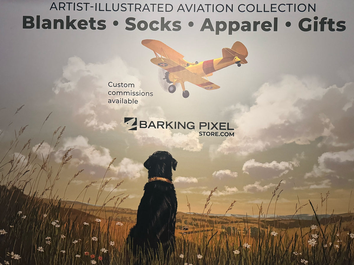 Barking Pixel booth at EAA AirVenture Oshkosh aviation vendor display