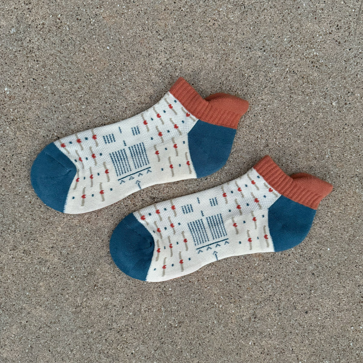 Airplane Ankle Socks - Propeller Hearts