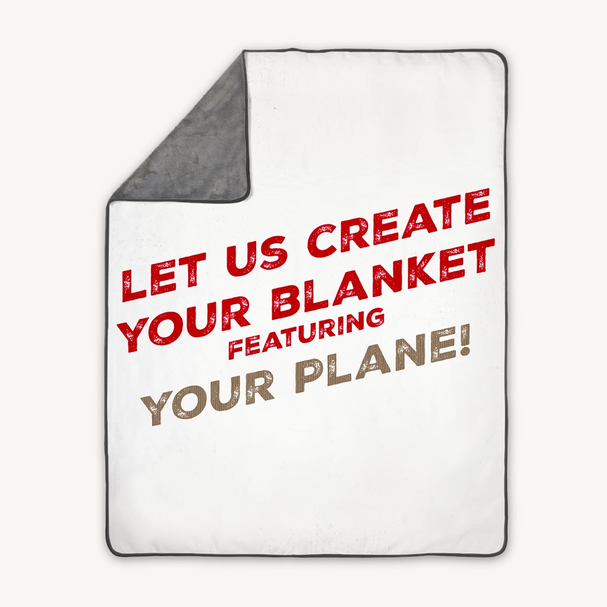 Premium fleece throw blanket fully customizable