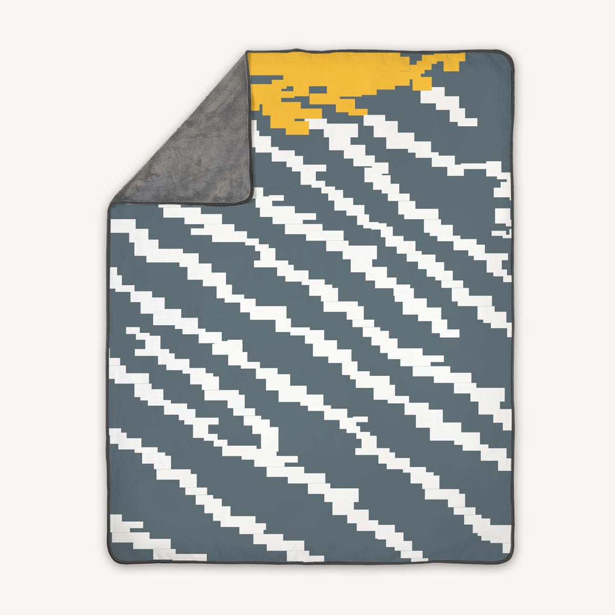 Premium fleece throw blanket with modern warbird pattern