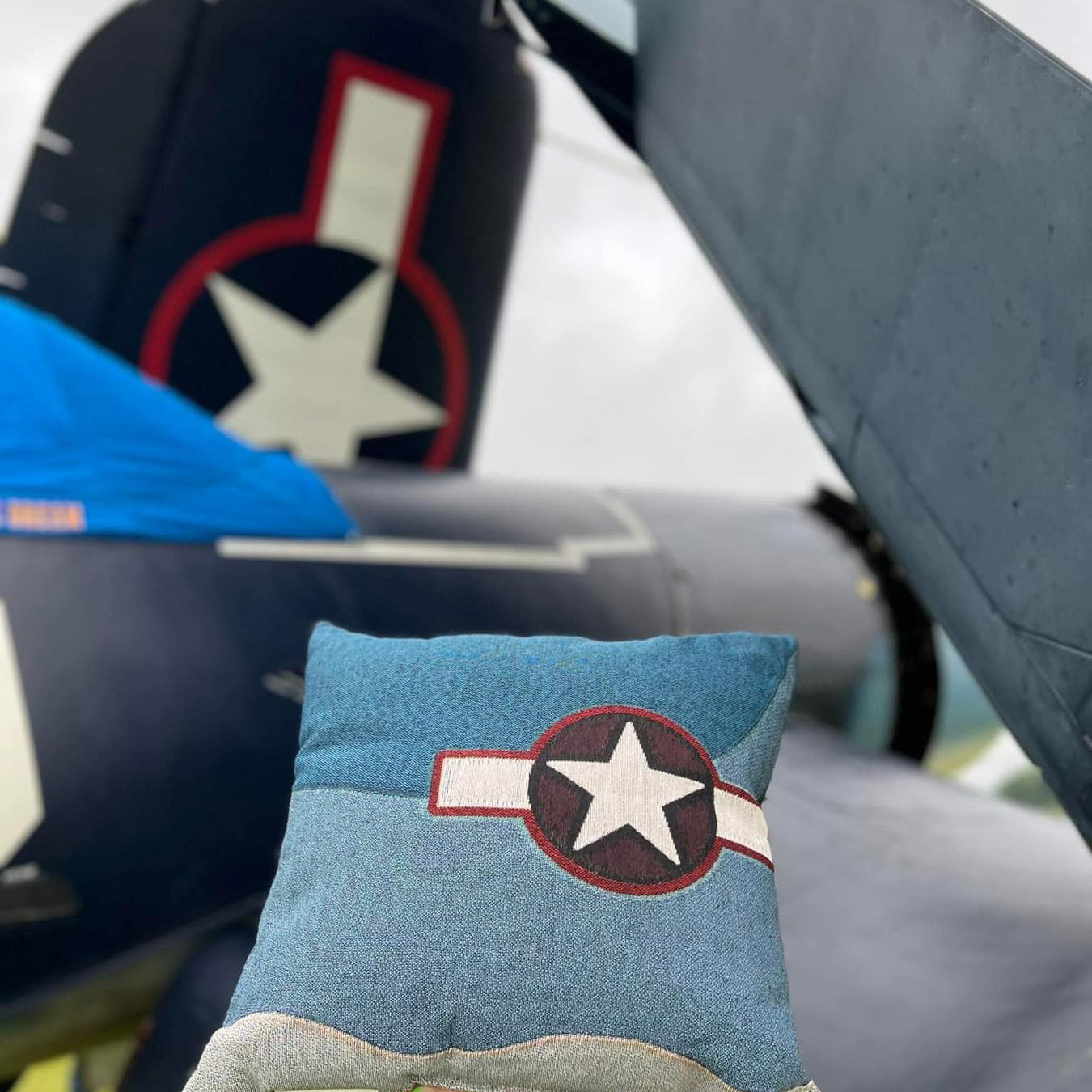 Pillow - Vintage United States Vought F4U Corsair