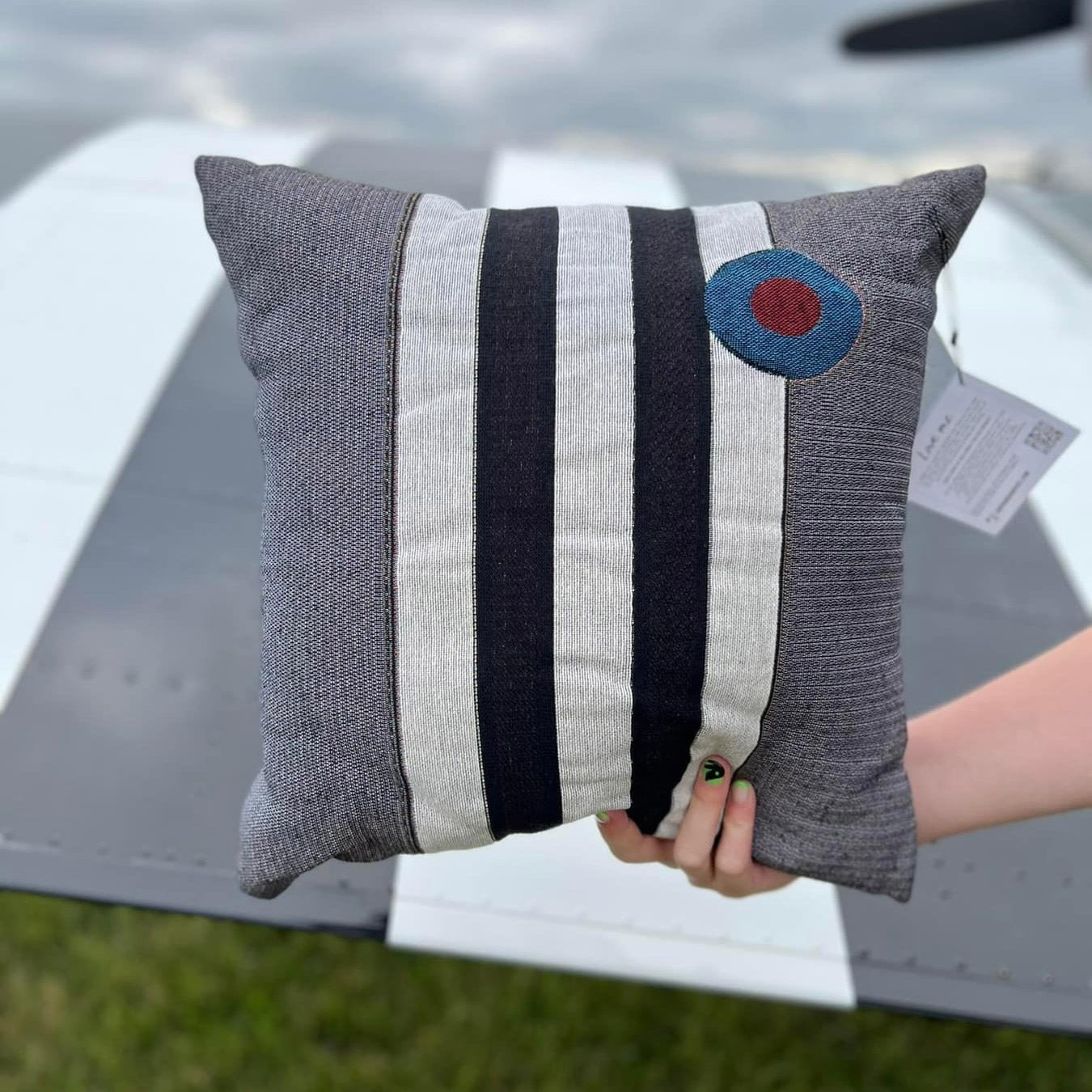 Pillow - Vintage Great Britain Bristol Beaufighter with Invasion Stripes