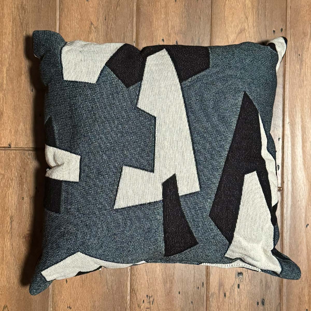 Woven pillow modern fighter airplane