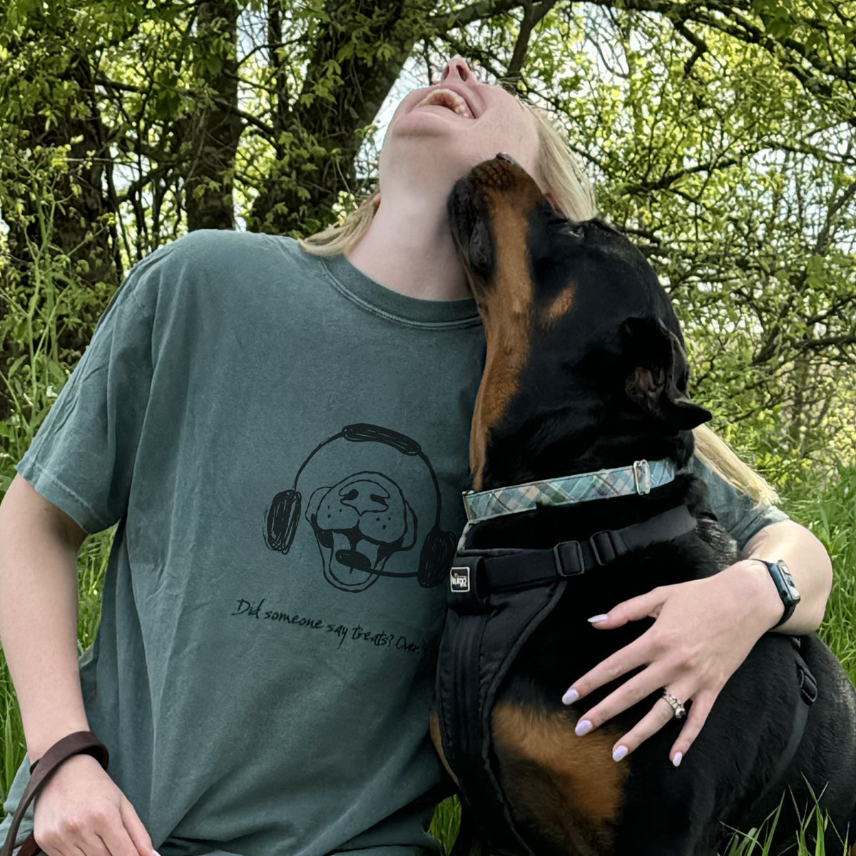 Dog nose with aviation headset t-shirt Did Someone Say Treats?