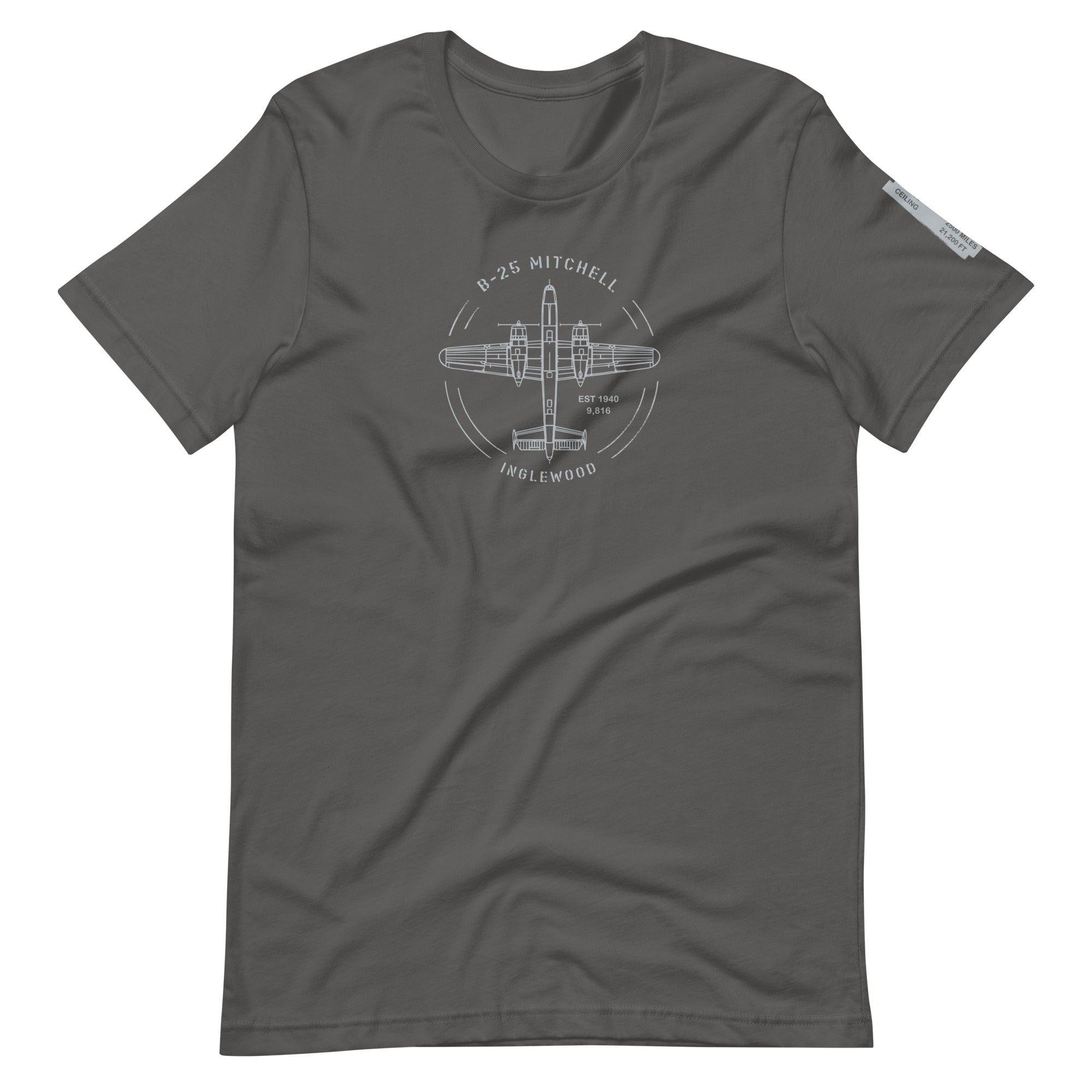 unisex t-shirt featuring B-25 Mitchell airplane