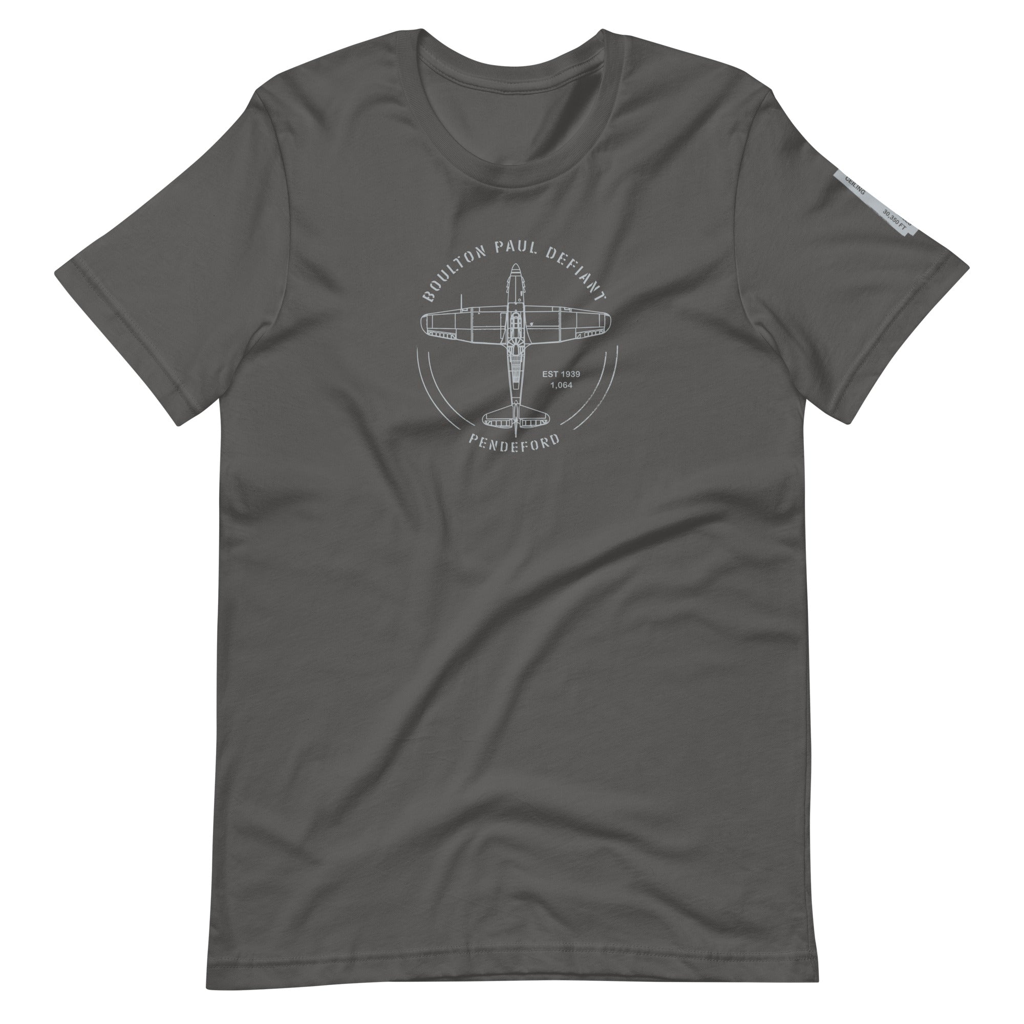 unisex t-shirt featuring Boulton Paul Defiant Airplane