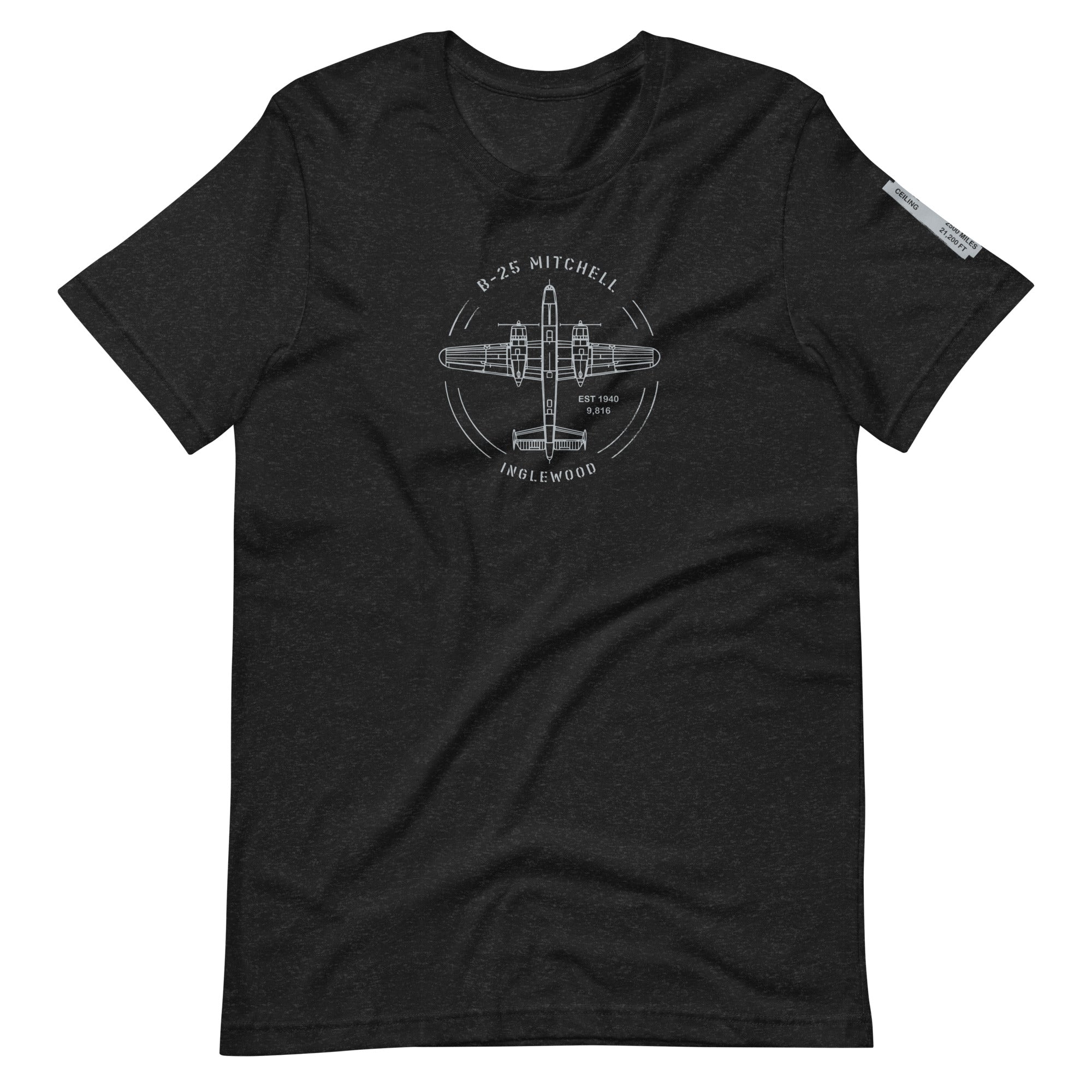 unisex t-shirt featuring B-25 Mitchell airplane