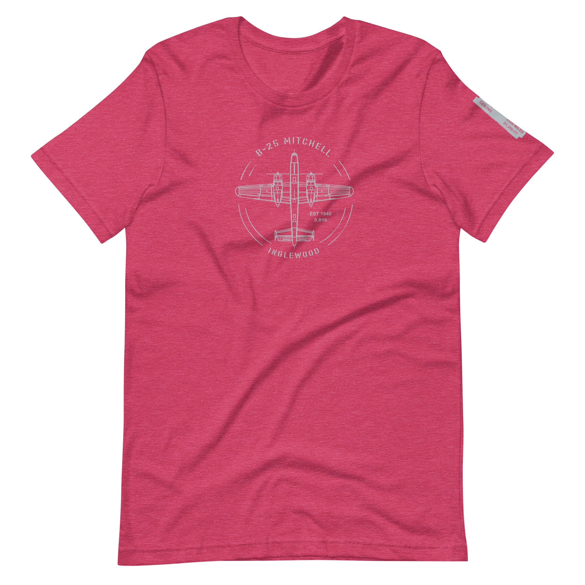 unisex t-shirt featuring B-25 Mitchell airplane