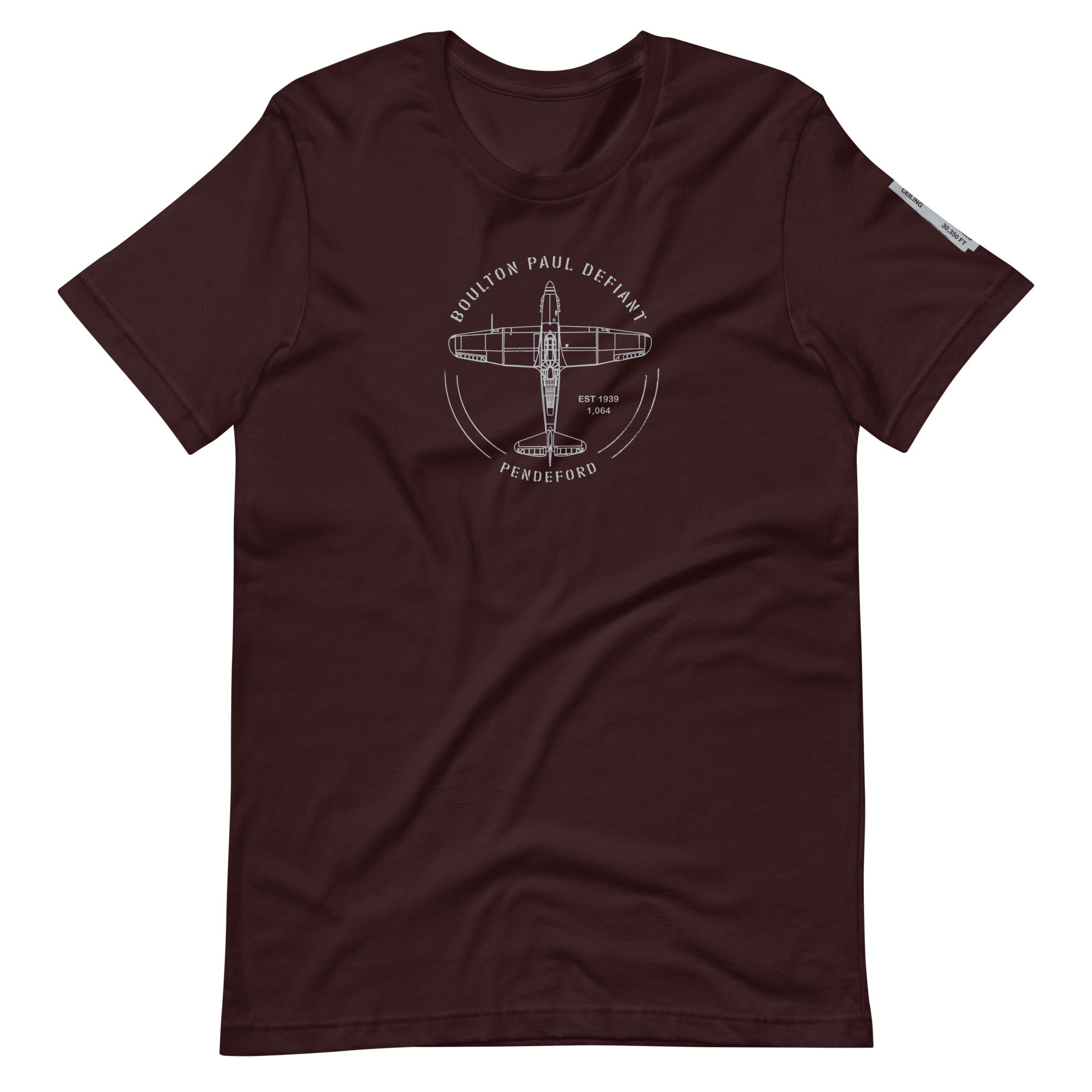 unisex t-shirt featuring Boulton Paul Defiant Airplane