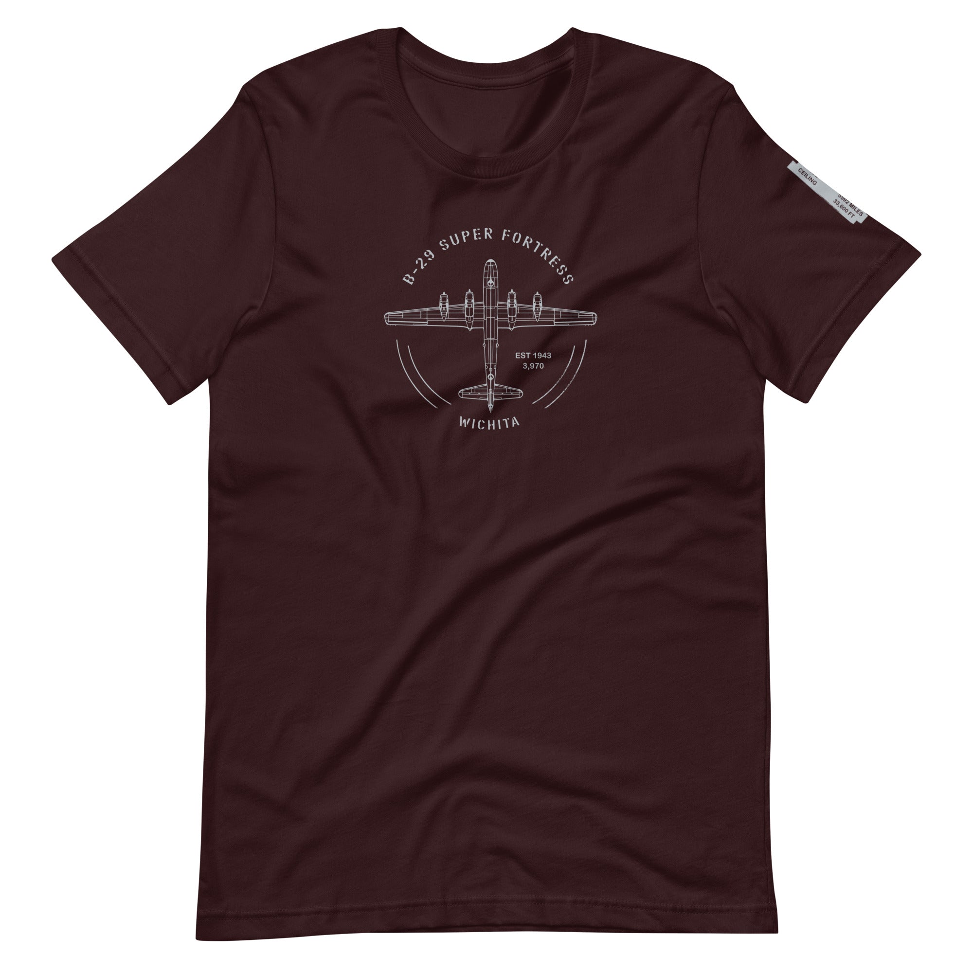 unisex t-shirt featuring Boeing B-29 Super Fortress